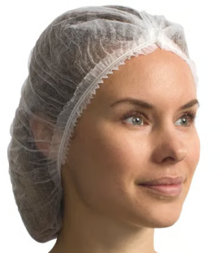 19” Bouffant Cap 1000 pieces per case - White