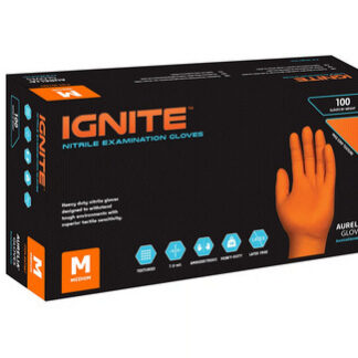 7.0 mil NPellar Orange Diamond Grip Nitrile Gloves 10x100/case