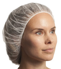 24” Bouffant Cap 1000 pieces per case - White