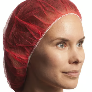 24” Bouffant Cap 1000 pieces per case - Red