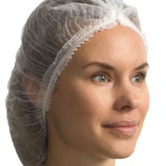 21” Pleated Bouffant Cap 1000 pieces per case - White