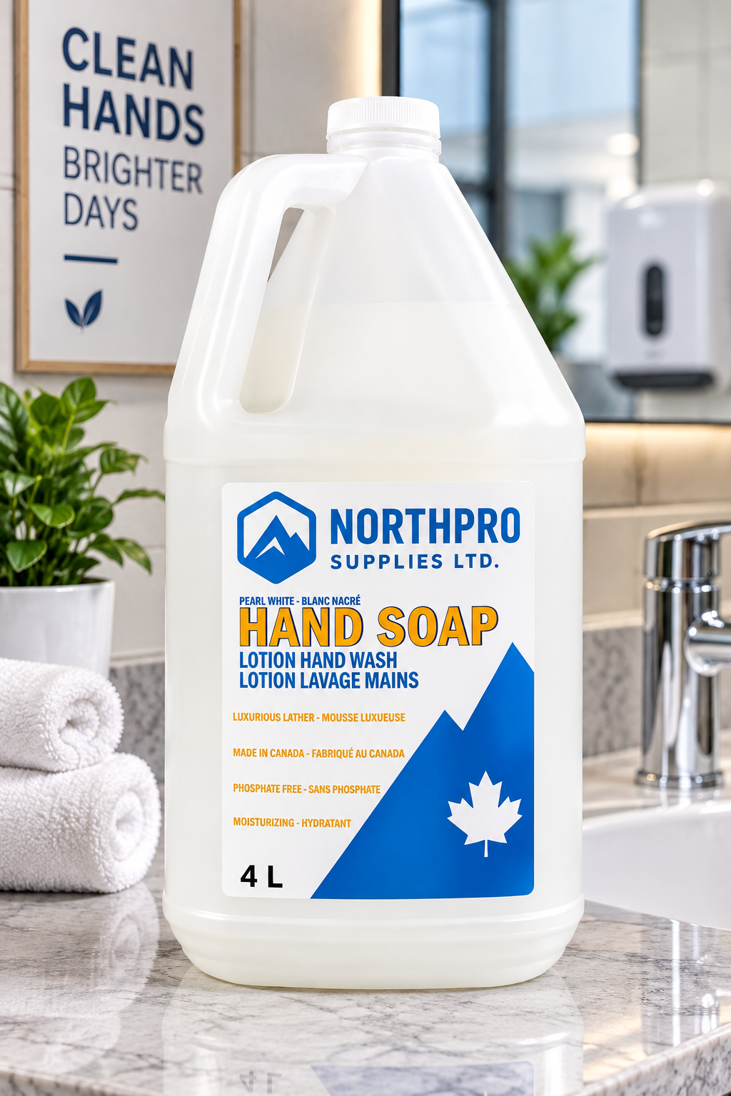 NorthPro Pearl White Hand Soap – Lotion Hand Wash 4 L - Case of 4 - Image 2